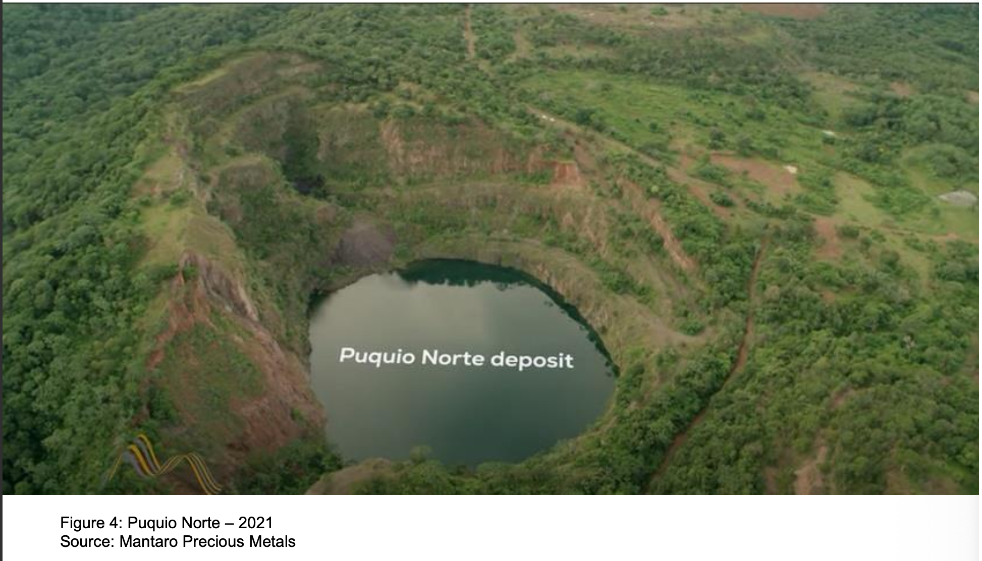 Puquio Norte deposit aerial view