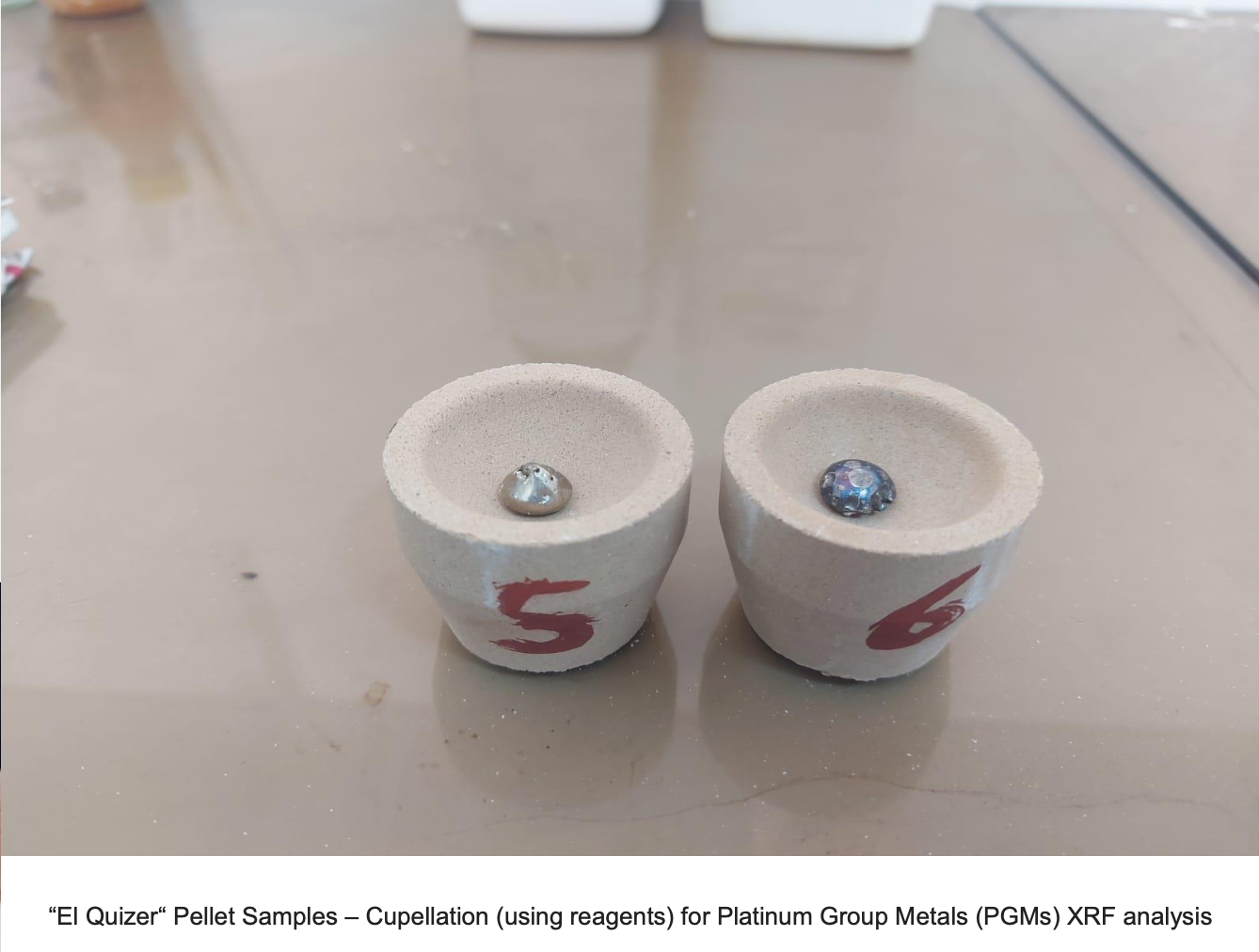 El Quizer PGM cupellation samples